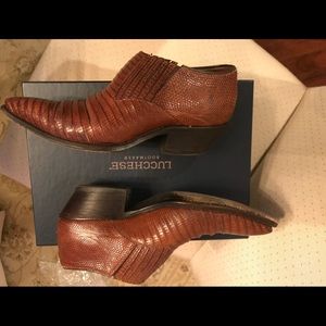 Lucchese leather shoe boots